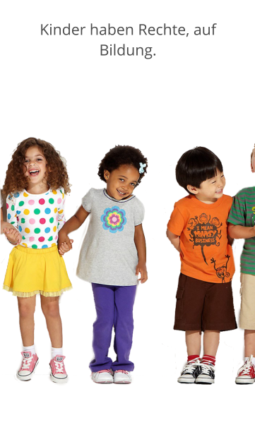 Kinder haben Rechte, auf Bildung.